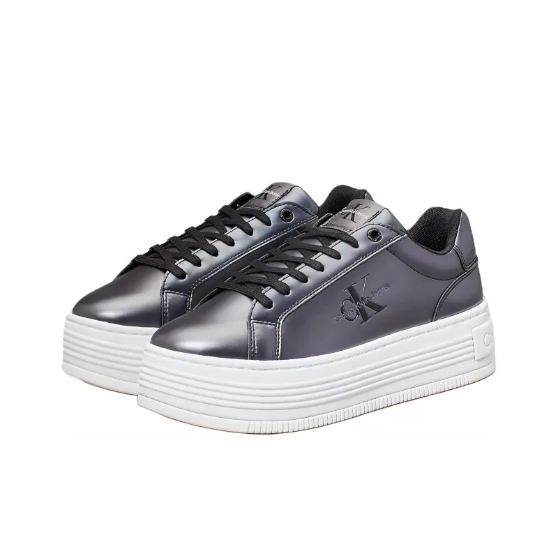 CKJ CALVIN KLEIN JEANS Skateboard Shoes Women's Black-2
