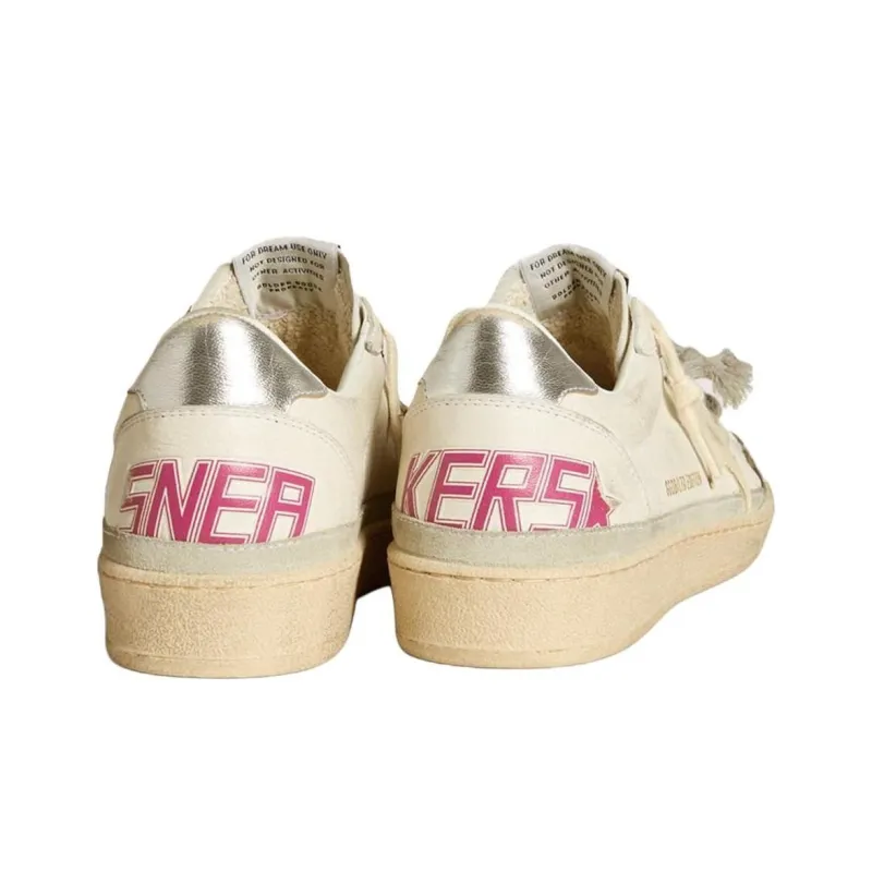 Golden Goose Ball Star Low Top Skateboard Shoes Women's Beige-3