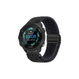 [Magnetic Clasp-Woven Loop]Graphite Black Buckle