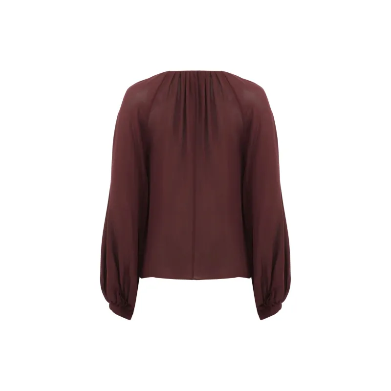 Staud Fabian Ruched Crewneck Top-1