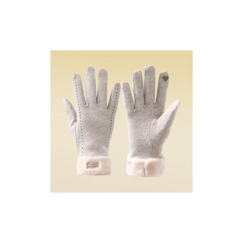 NANJIREN Wool Knit Gloves Women's-8