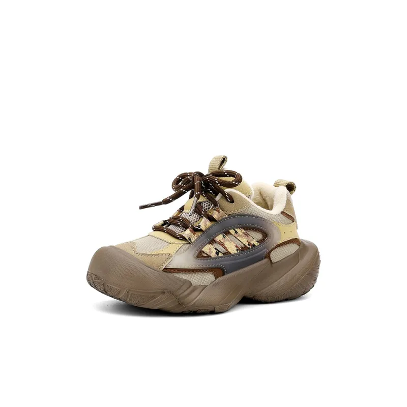 Jeep Abrasion Resistant Cushioning Kids Lifestyle Shoes Khaki/Dark Brown Kids'-1