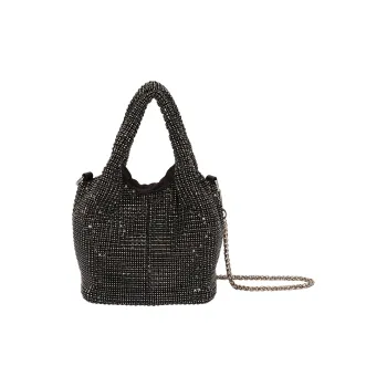 AJIDOU Glass Diamond One Shoulder Handbag Regular Women's Black