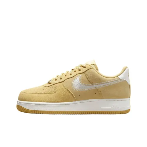 Nike Air Force 1 Low '07 LV8 Buff Gold Sail Embroidered Swoosh