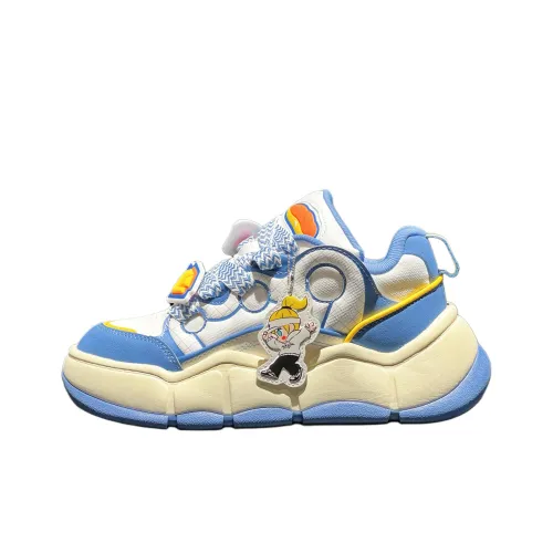 POP MART x Anta Special Fragrance Bag Anti Slip Wear Resistant Low Top Skateboard Shoes Women's Blue Beige