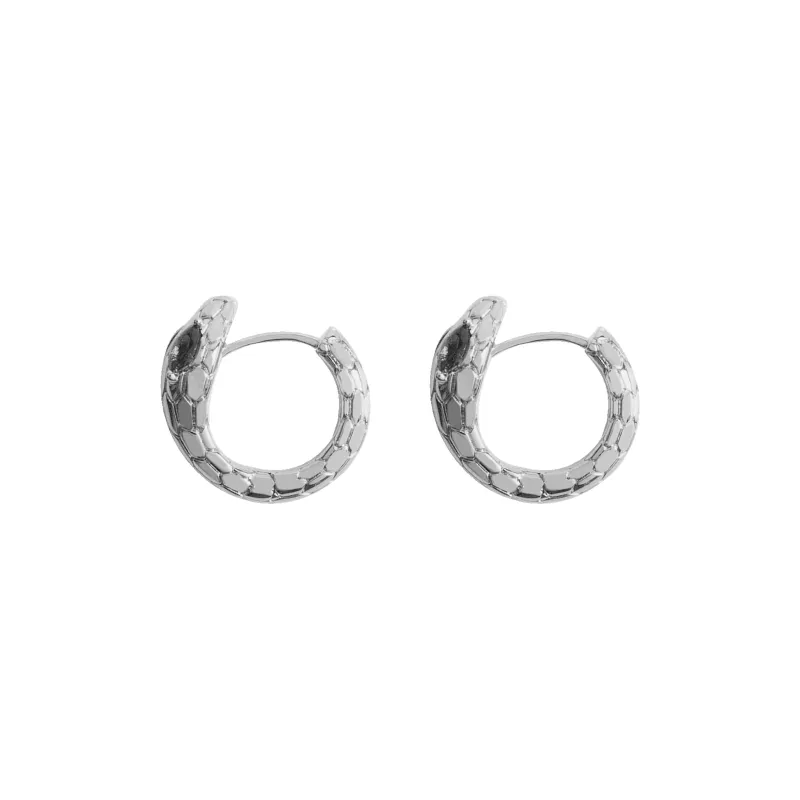 DREAM PARTY Copper Alloy Synthetic Cubic Zirconia Steel Needle Earrings Unisex Gold Silver-7