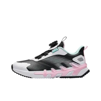 Antakids Lightweight Cushioning Low Top Kids' Running Shoes Black White Kids'