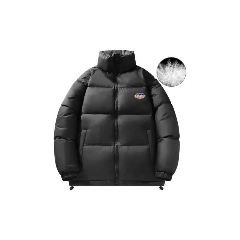 SESAME STREET Down Jacket Unisex Black-2
