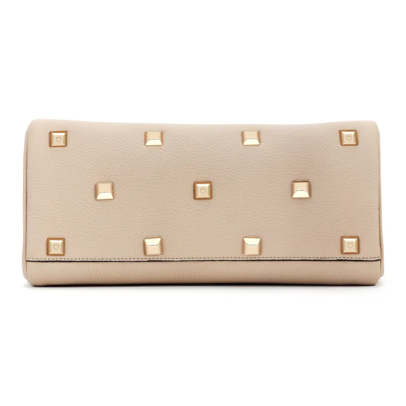 FERRAGAMO Studio Calfskin Shoulder Bag Crossbody Bag Handbag Small Size Women's Light Brown-5