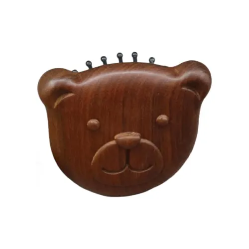 XIBI Cute Bear Sandalwood Air Cushion Comb Massage Scalp Hair Growth