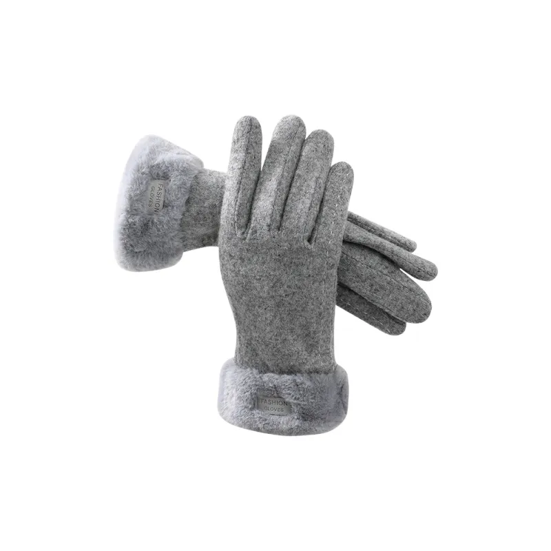 NANJIREN Wool Knit Gloves Women's-2