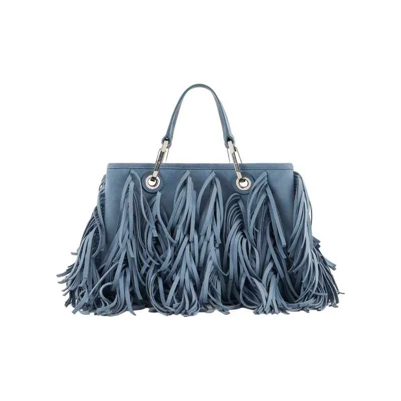 EMPORIO ARMANI MyEA Series Artificial Leather Shoulder Bag Crossbody Bag Handbag Small Size Women's Light Blue-2