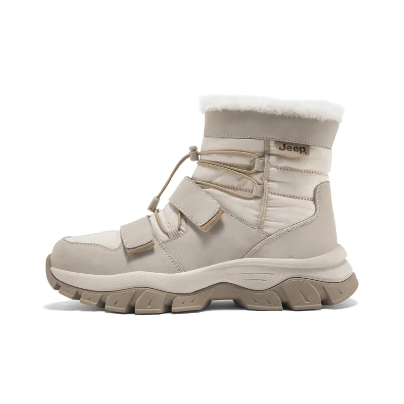 Jeep Snow Boots Men Black \ Sand \ Gray-6