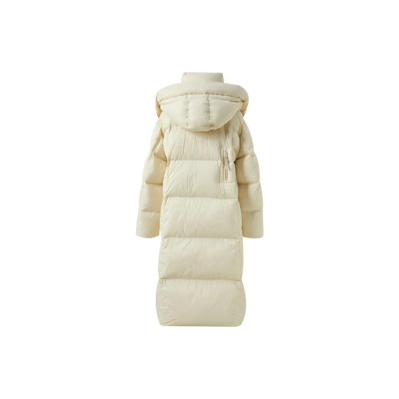3COLOUR Down Jacket Women's Yellow Cream-1