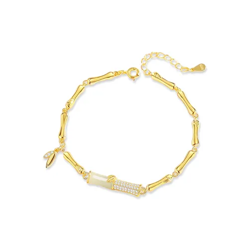 7℃ Hetian Jade Bracelets Pale Greenish White Jade Unisex
