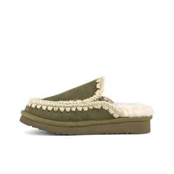MOU Eskimo Abrasion-Resistant Wrap-toe Slippers Women's Green