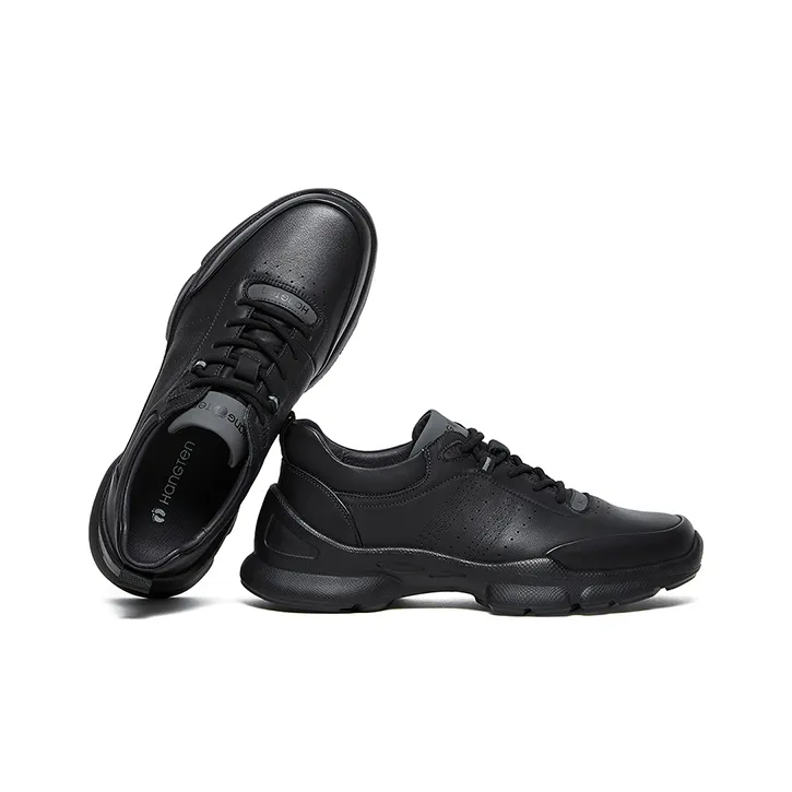 HANG TEN Low Top Casual Shoes Unisex Black Caviar-4