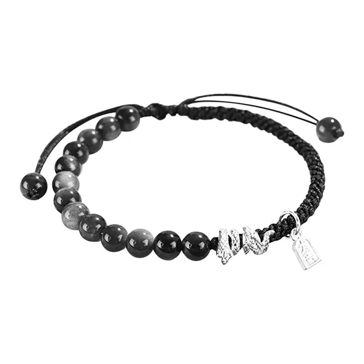 VIVIWELL Strawberry Crystal Woven Hand Rope Unisex-4