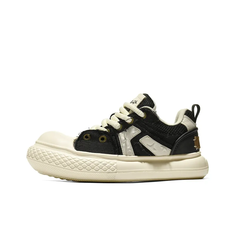 REPUSEN Skateboard Shoes Men Low Top Black/Beige-11