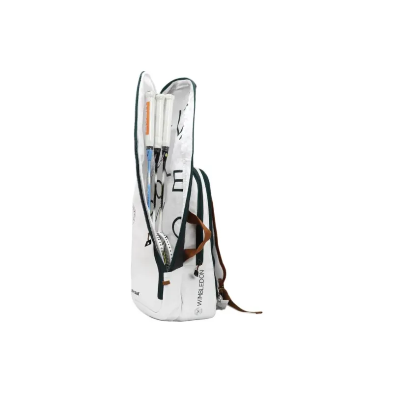 Babolat x WIM Tennis Racket Bags Polyester Unisex 1 3 Pcs Pack White-7