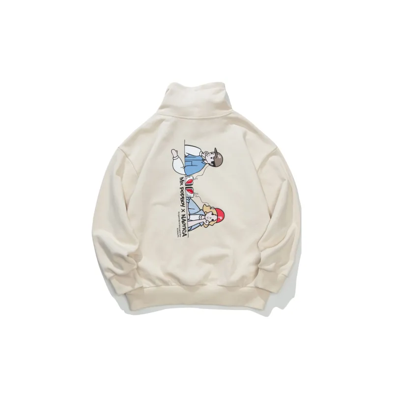 Nautica White Sail Sweatshirt Men's-6