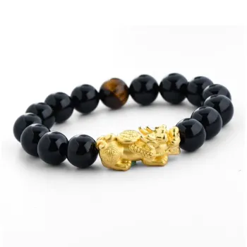 LONGFENGYUAN Agate Bracelets Men's
