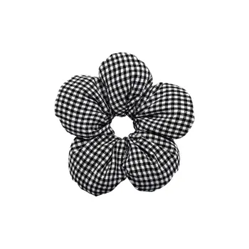 ROYALSASA Cotton Linen Blend Hair Tie Women's
