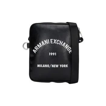 ARMANI EXCHANGEAE PU Small Square Bag Shoulder Bag, Crossbody Bag Men's Black