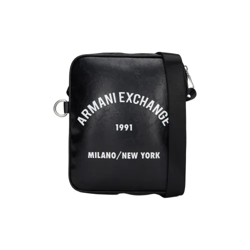 ARMANI EXCHANGEAE PU Small Square Bag Shoulder Bag, Crossbody Bag Men's Black