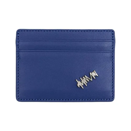 ADER ERROR Cow Leather Card Holder Women's Blue