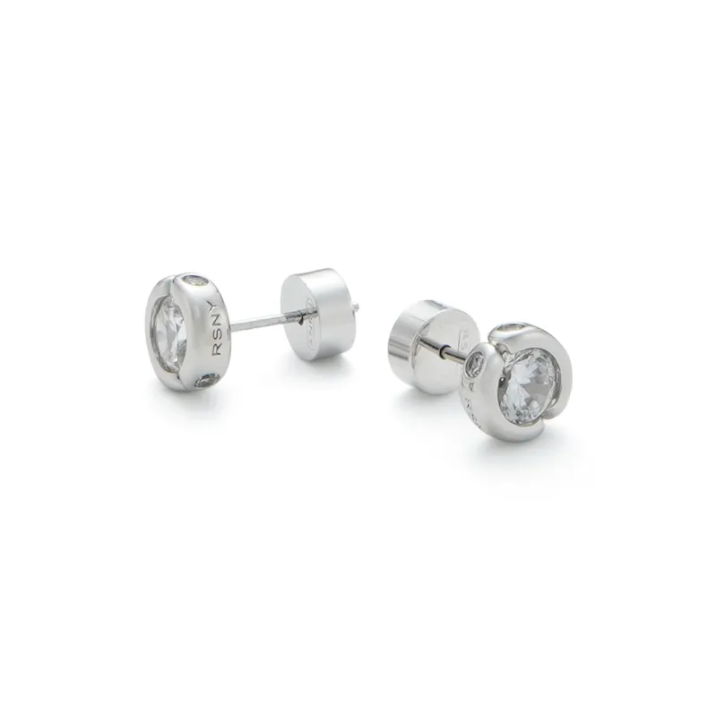 RSNY Gold Plated Copper Stud Earrings Women's-7