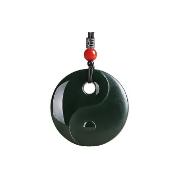 Zhen Yu Zhen Pin Hetian Jade Necklaces Green Jade Unisex