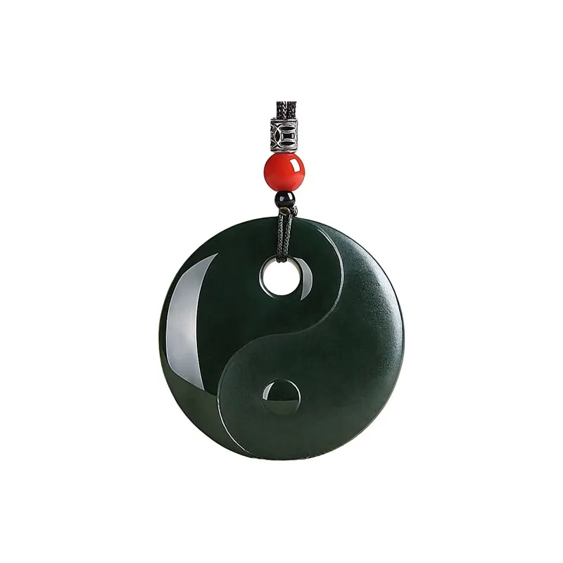 Zhen Yu Zhen Pin Hetian Jade Necklaces Green Jade Unisex-0