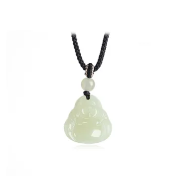 Fuxin Hetian Jade Necklaces White Jade/Pale Greenish White Jade Unisex