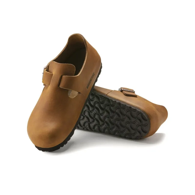 Birkenstock London Series Low-Top Casual Shoes Unisex Ginger Brown Regular-4