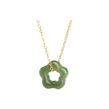 Oriental Jade Hetian Jade Necklaces Green Jade Women's