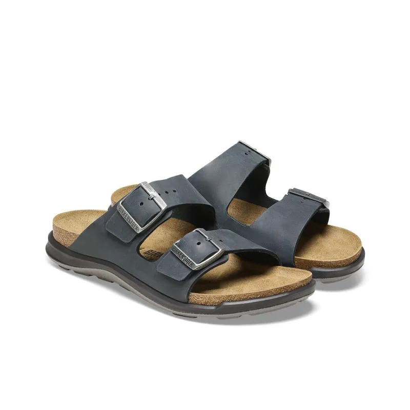 Birkenstock Arizona Crosstown PU Polyurethane Slip-Resistant Slide Slippers Women's Black Narrow Fit-2