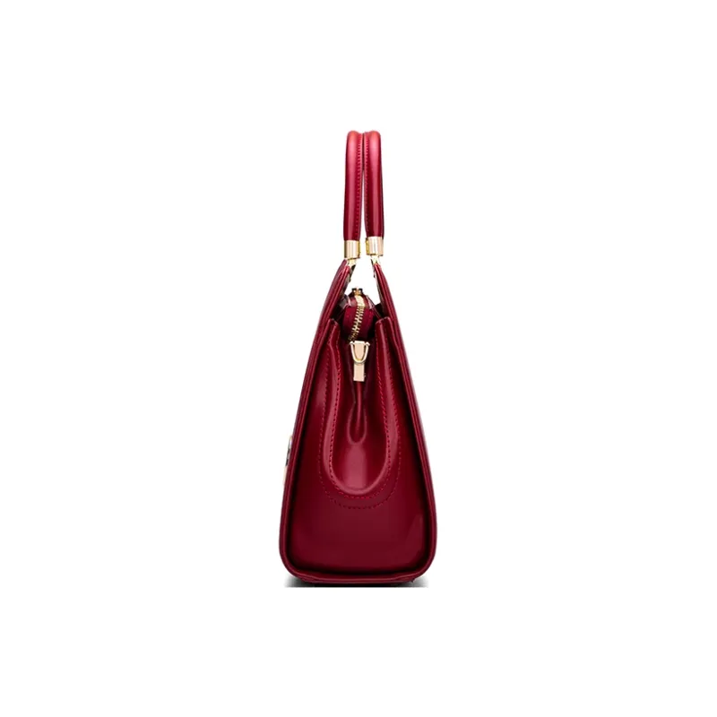 PAYOT Microfiber Synthetic Leather Wedding Bag Shoulder Bag Crossbody Bag Handbag Regular Women's Burgundy-3