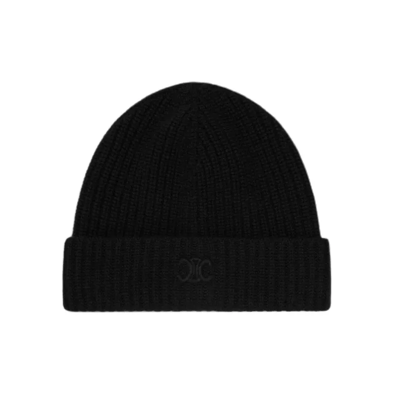 CELINE Triomphe Beanie In Scottish Cashmere-0