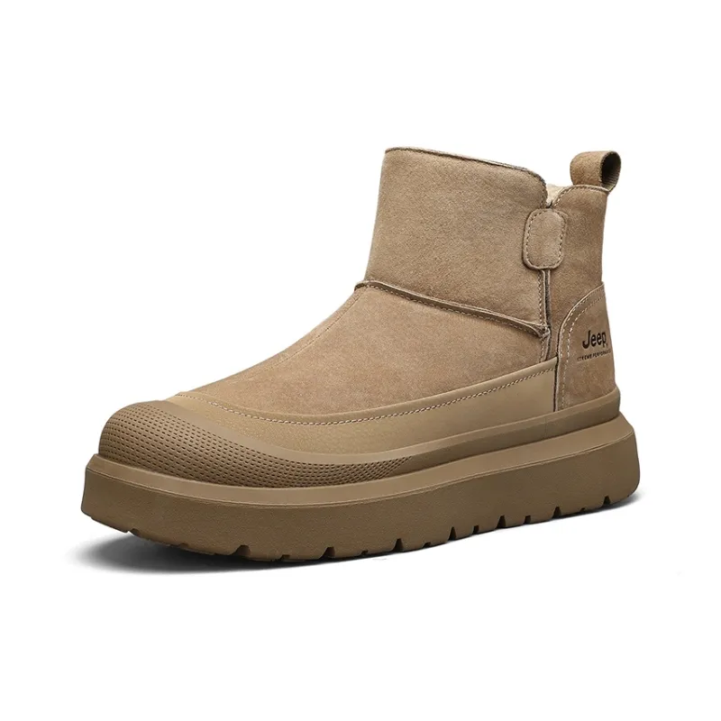 Jeep Classic Snow Boots Short Mid-Calf Snow Boots Men's-4