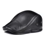 Genuine Cow Leather Fleece-Lined-Black