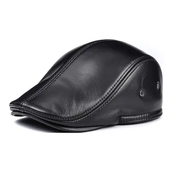TUCANO Cow Leather Berets Unisex Black/Brown
