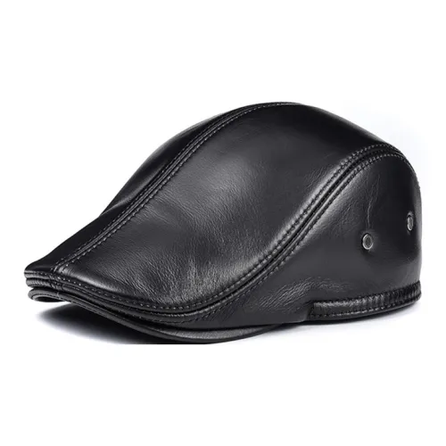 TUCANO Cow Leather Berets Unisex Black/Brown