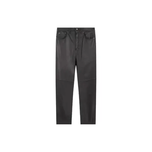 Acne Studios Leather Pants Men Black