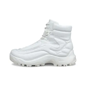 Ecco Off road Series Abrasion Resistant Rebound High Top Hiking Shoes Men's White