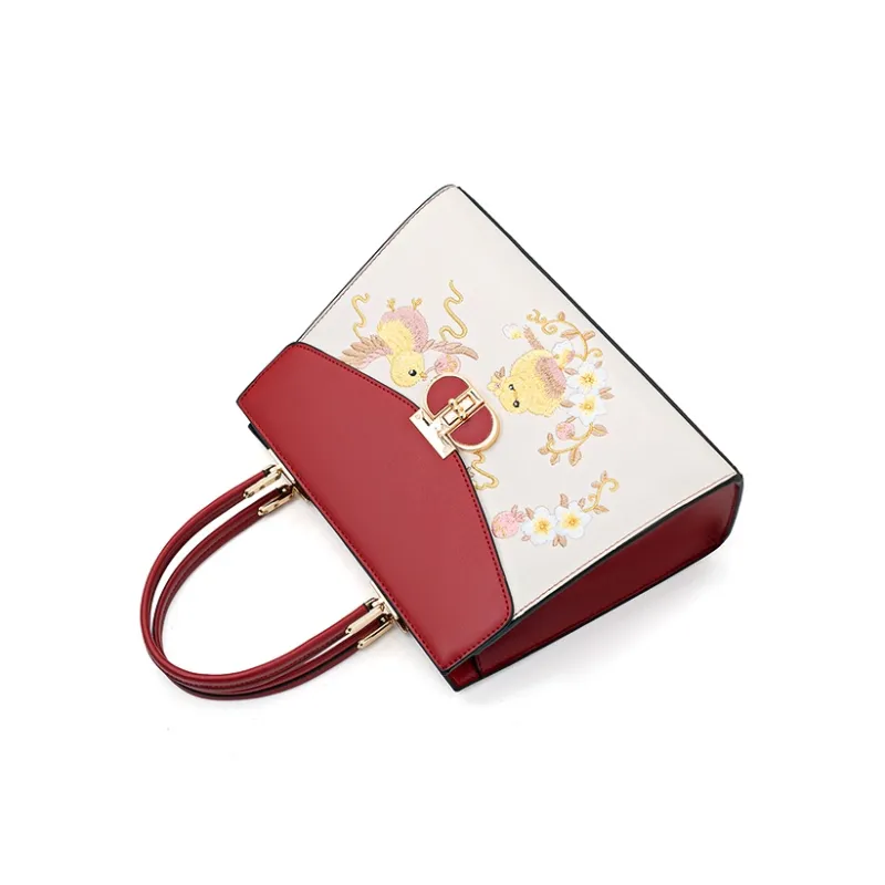 Vigno Synthetic Leather One Shoulder Handbags Women's Apricot & Brown-17
