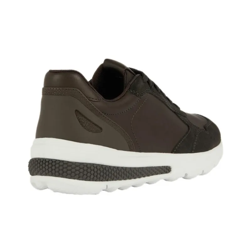 GEOX Spherica Actif Anti-Slip Wear-Resistant Low-Top Casual Shoes Men's Dark Brown-3