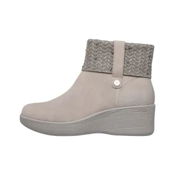 Martha Stewart x Skechers Pier Lite Ankle Boots Women's Taupe