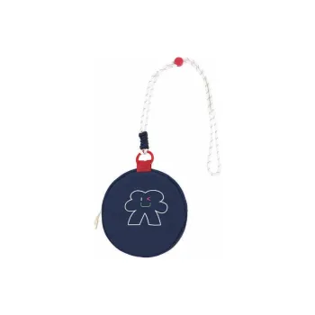 ACMEITEM Polyamide Small Round Bag Shoulder Bag Crossbody Bag Unisex Navy Blue