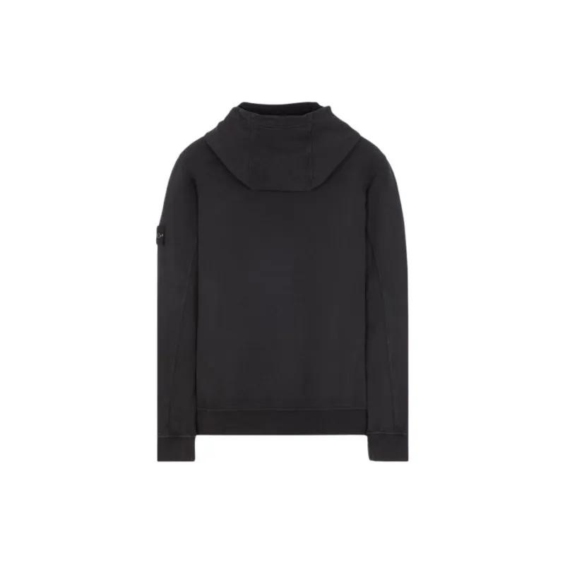 STONE ISLAND Logo Patch Long Sleeved Hoodie-1